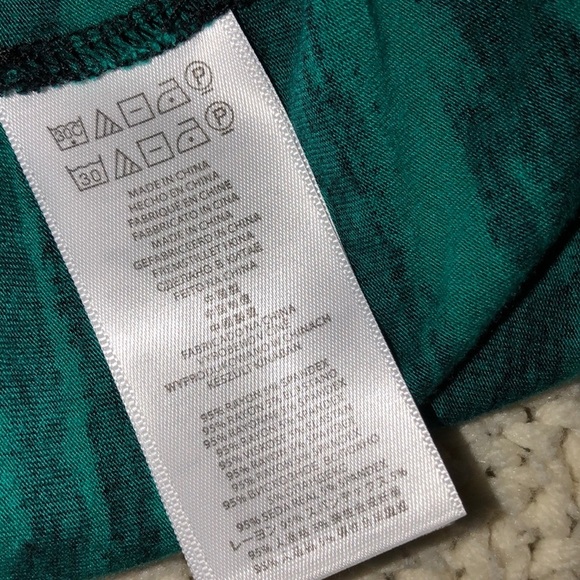 Michael Michael Kors size xsmall green & black top - Picture 5 of 6